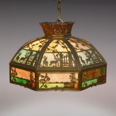 STAINED GLASS FIGURAL FILAGREE