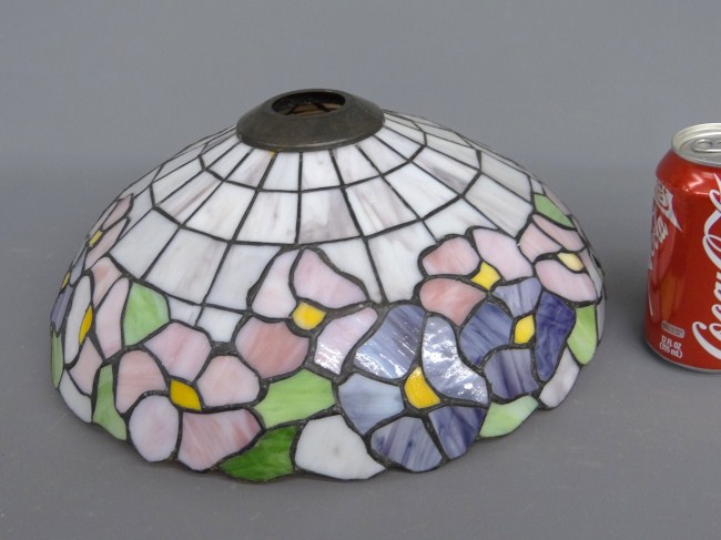 Stained glass lamp shade. 13''