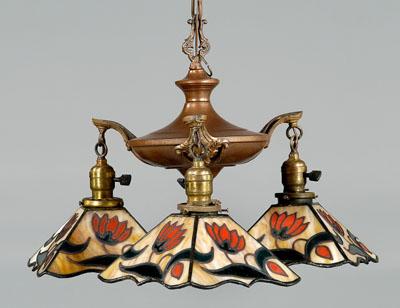 Stained glass light fixture,