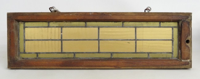 Stained glass panel. 10 1/4'' x