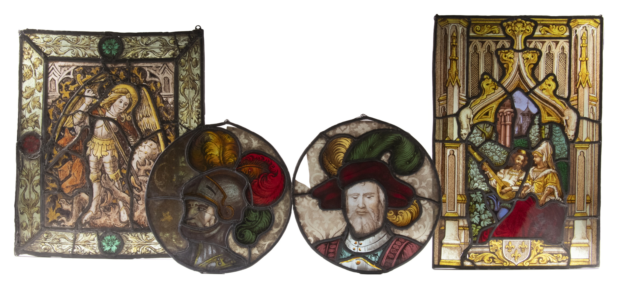 STAINED GLASS RELIGIOUS PANELS