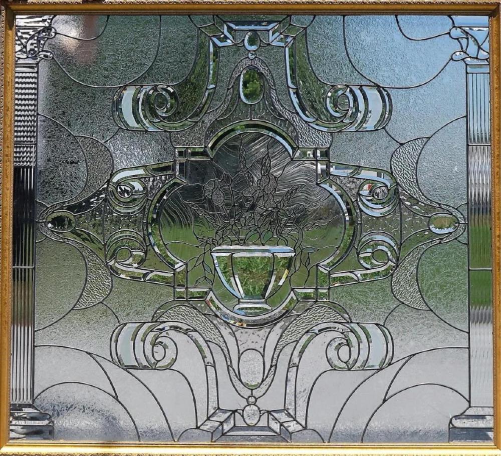 STAINED GLASS WINDOW 58" X