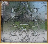 STAINED GLASS WINDOW 58" X 64"