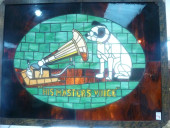 STAINED GLASS WINDOW "HIS MAST