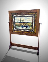 STAINED GLASS WINDOW WITH PAIN