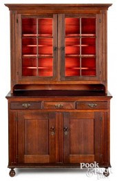 STAINED GUMWOOD DUTCH CUPBOARD