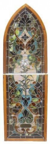 STAINED & LEADED GLASS POINTED