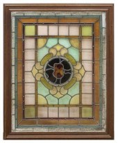 STAINED & LEADED GLASS WINDOW
