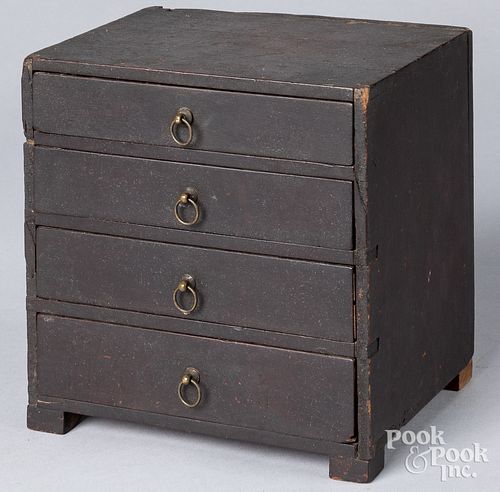 STAINED PINE DRESSER CABINET,