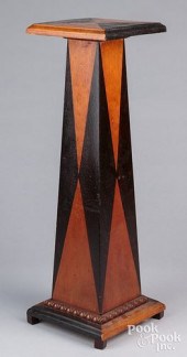 STAINED PINE PLANT STAND, EARL