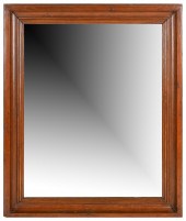 STAINED WOOD WALL MIRRORthe fl