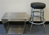 STAINLESS STEEL BENCH AND A ST