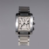 Stainless steel Cartier Tank F