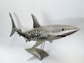 STAINLESS STEEL SHARK SCULPTUR