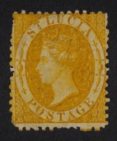 STAMP: 1864 ST LUCIA, SC# 8 UN