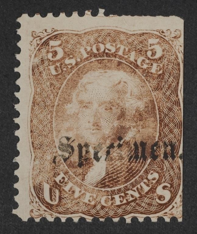 STAMP: 1867-8 US 5C SPECIMEN, SC#