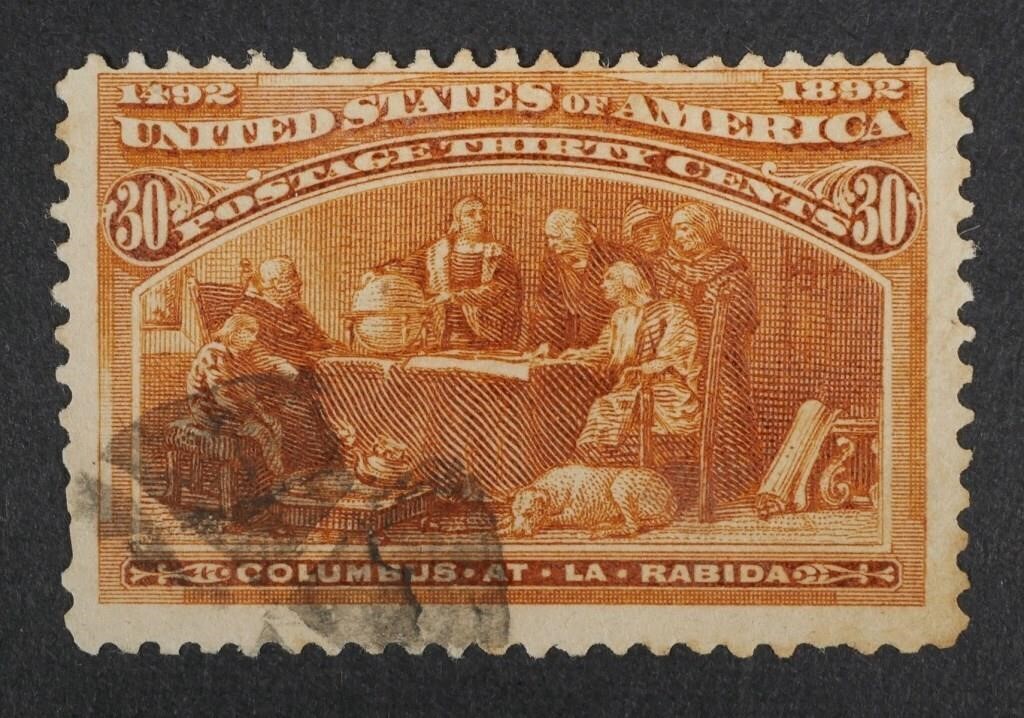 STAMP: 1893 US 30C COLUMBUS, SC#