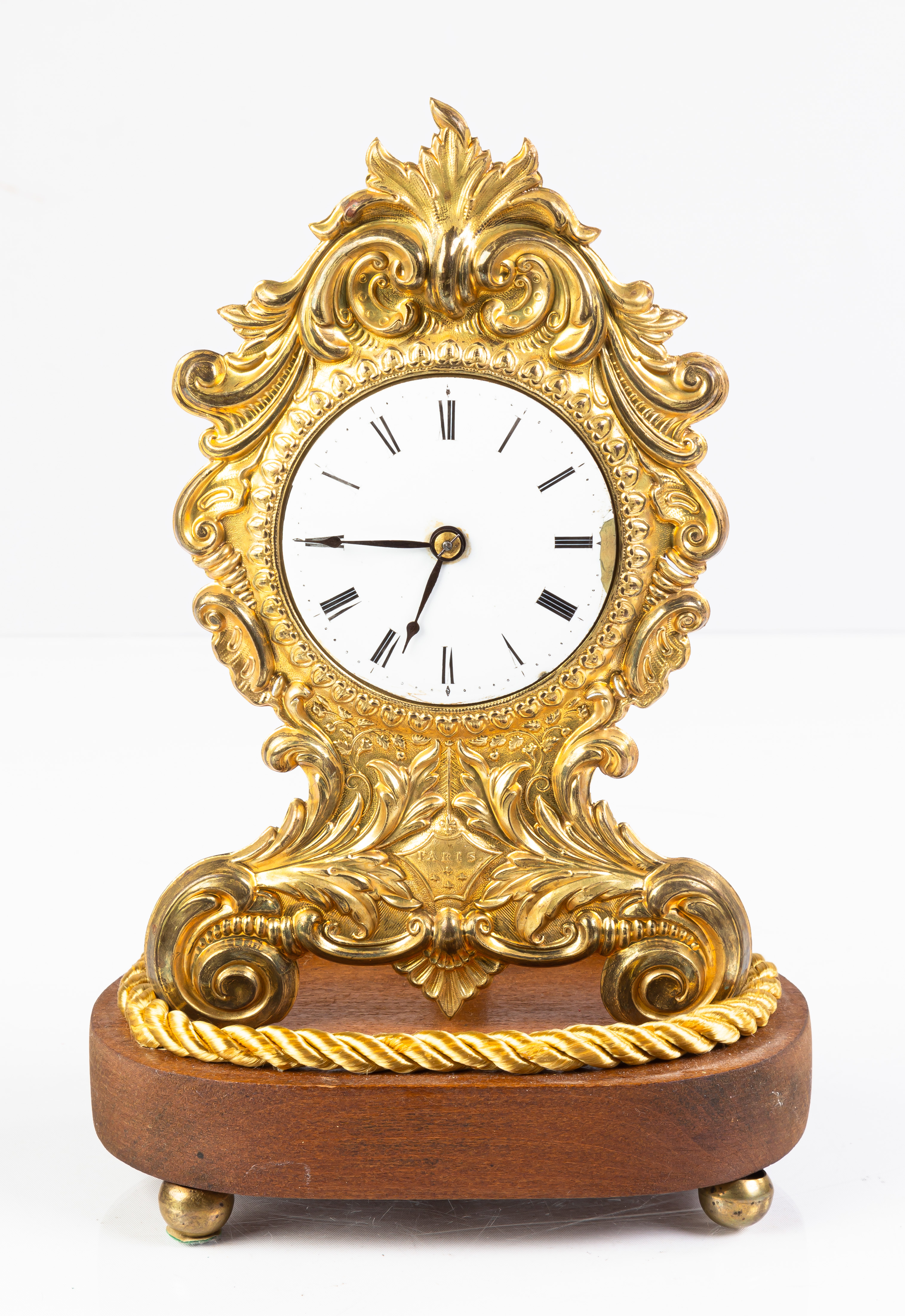 STAMP BRASS PARIS CLOCK