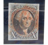 STAMPS: 1847, 10 CENT WASHINGT