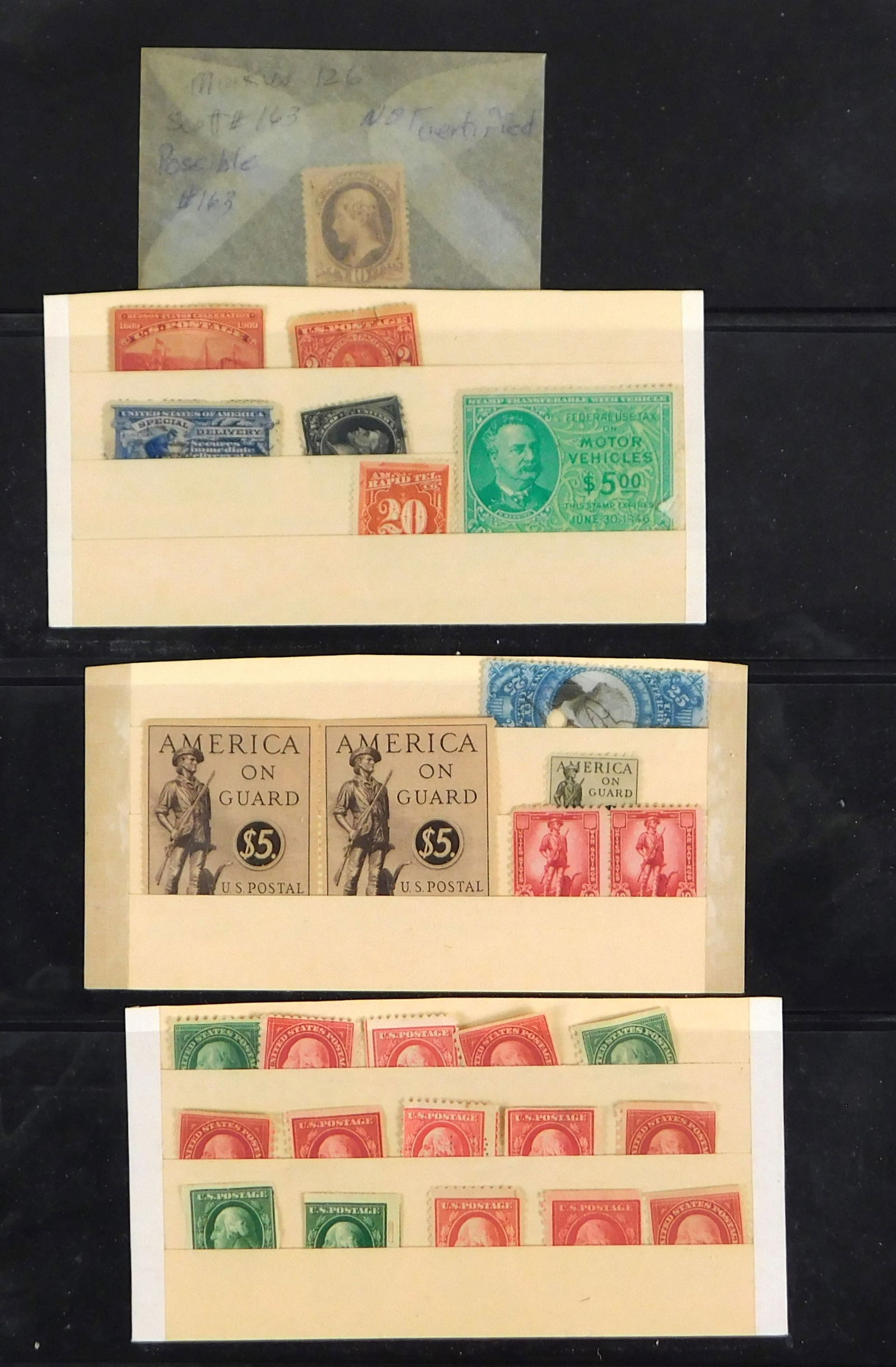 STAMPS: SINGLE DOUBLE-SIDED PAGE OF