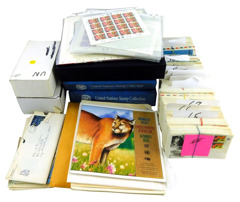 STAMPS: UNITED NATIONS, EXTENSIVE