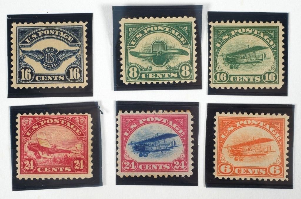 STAMPS: U.S. C1 C2 C3 C4 C5 C6
