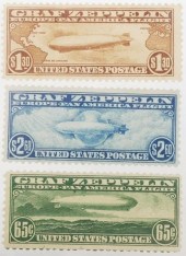 STAMPS: U.S. C13 C14 C15 ZEPPE
