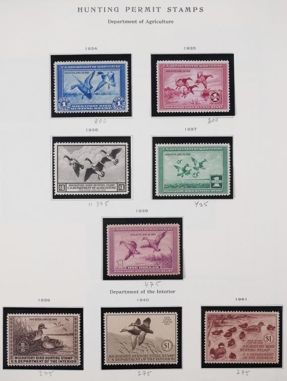 STAMPS: U.S. DUCK STAMPS,