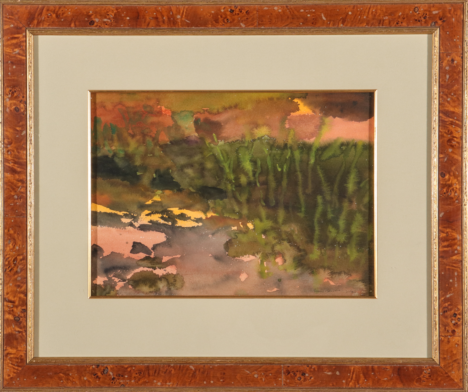 STAN BRODSKY WATERCOLOR ON PAPER