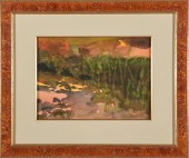 STAN BRODSKY WATERCOLOR ON PAP