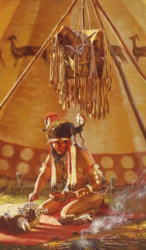 STAN DAVIS (B.1942) NATIVE AMERICAN