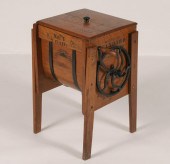 Standard wooden butter churn;