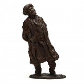 STANDING BRONZE MODEL OF A JOV