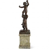 STANDING PUTTIS BRONZE FIGURIN