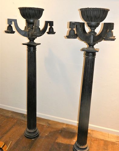 STANFORD WHITE IRON LAMP