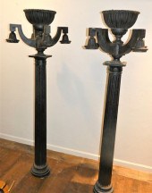 STANFORD WHITE IRON LAMP POSTS