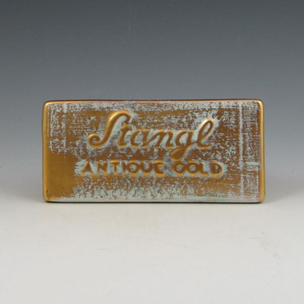 Stangl Antique Gold dealer sign.