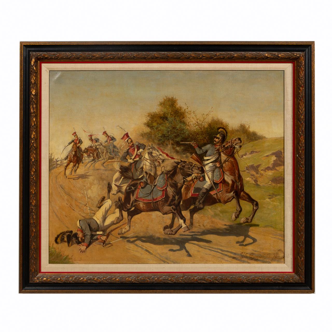 STANISLAW BAGIENSKI MILITARY OIL ON
