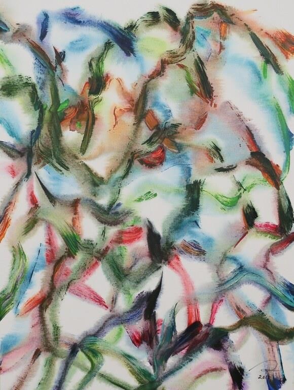 STANLEY LINDWASSER ACRYLIC ON