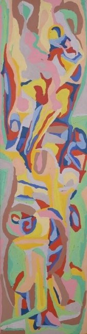 STANLEY LINDWASSER ACRYLIC ON