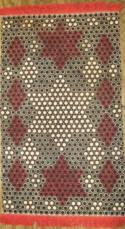 STAR DESIGN PENNY RUGca. late