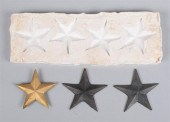STAR MOLDS, TWO METAL AND ONE