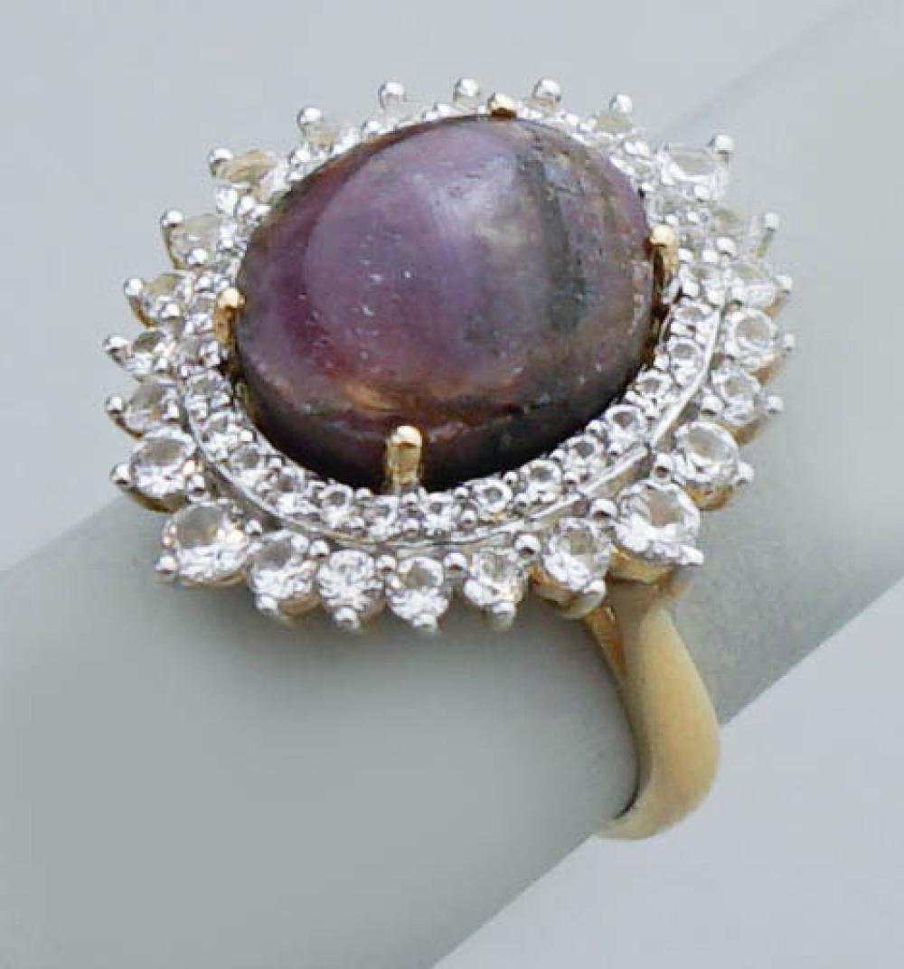 STAR RUBY, WHITE SAPPHIRE AND
