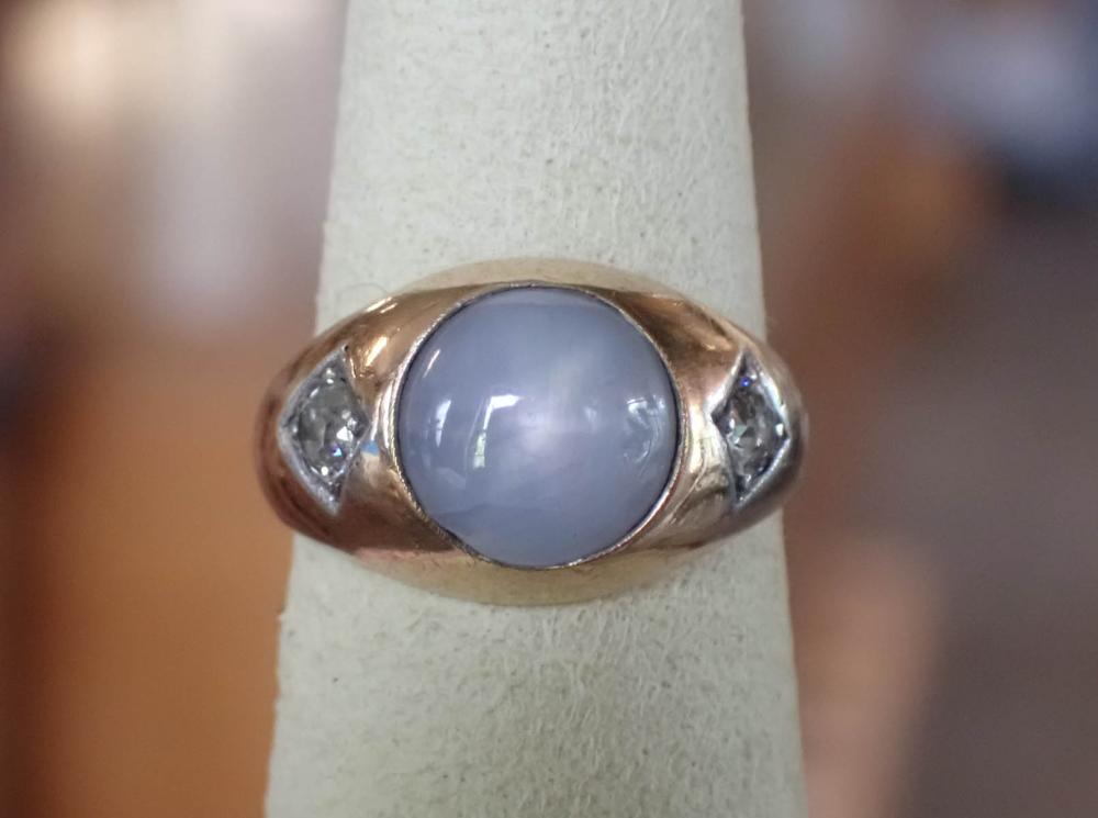 STAR SAPPHIRE, DIAMOND AND