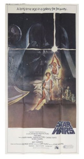 STAR WARS 1977 ORIGNAL 3-SHEET