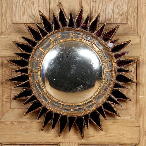 STARBURST FORM GILT MIRROR MANNER
