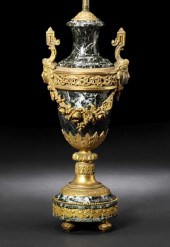 Stately French Gilt-Bronze-Mou