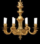 Stately French Gilt-Bronze Vas