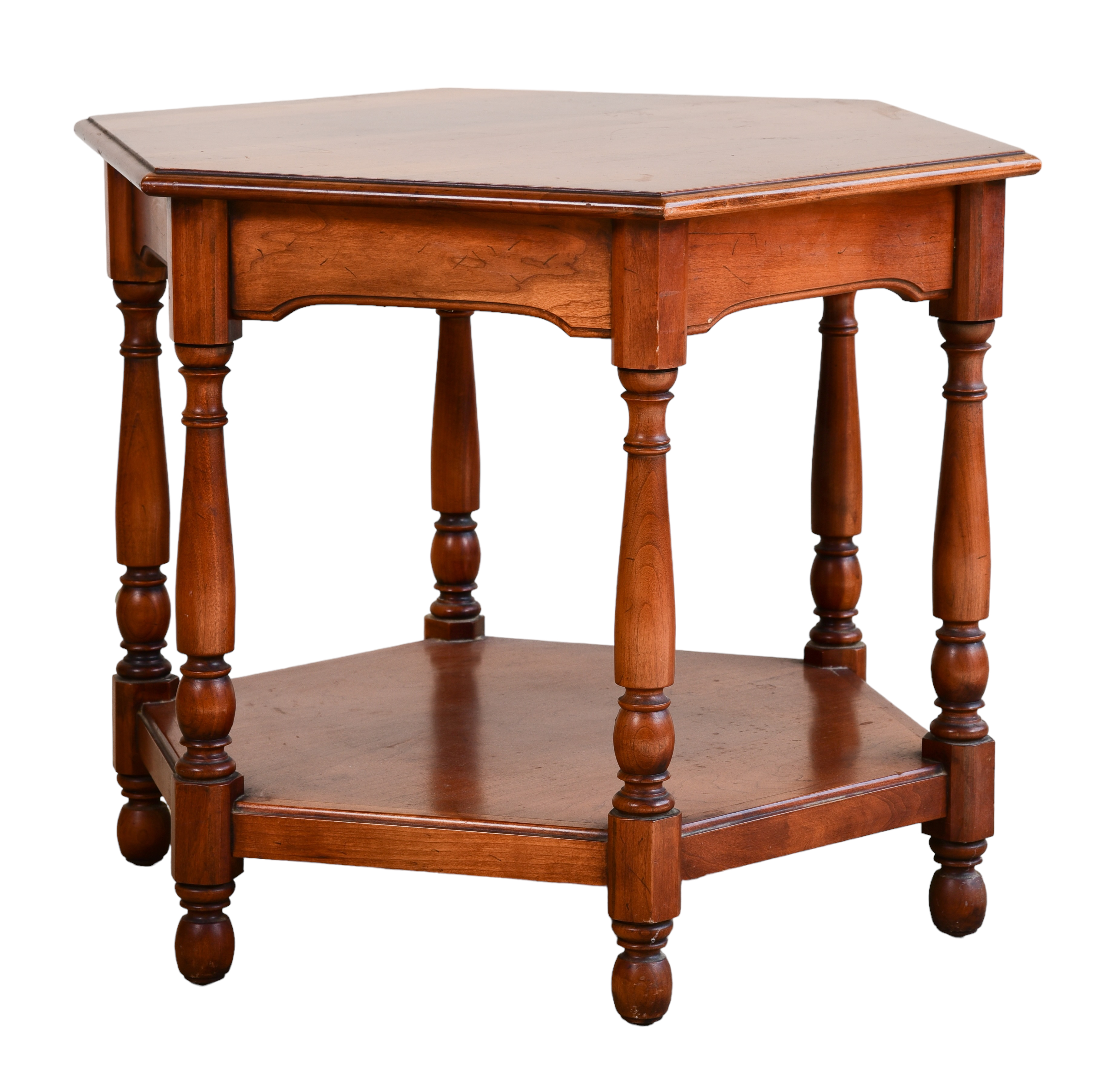 Statton octogonal cherry 2-tier