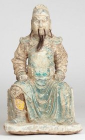 STATUE OF CHINESE GOD OF WAR,